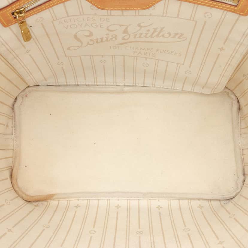 Louis Vuitton Damier Azur Neverfull MM White Very good condition - Model View