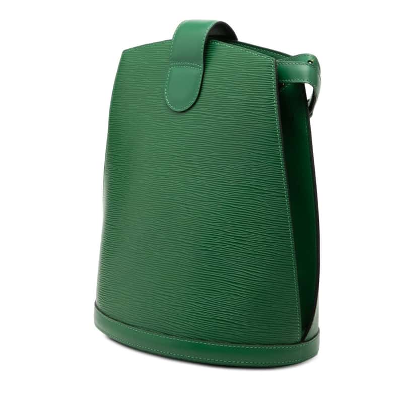 Louis Vuitton Epi Cluny Green Leather Good condition - Back View