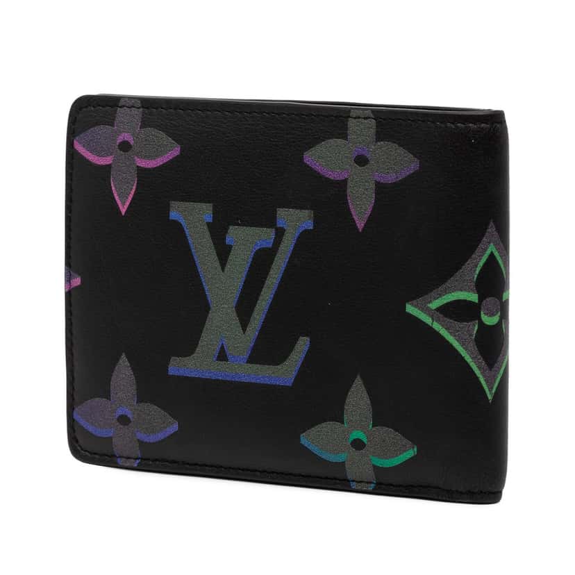 Louis Vuitton Monogram Spotlight Multiple Wallet Black Leather Very good condition - Back View