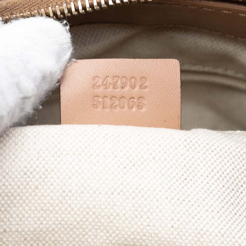 Gucci Diamante Canvas Sukey Satchel Beige Very good condition - Box View