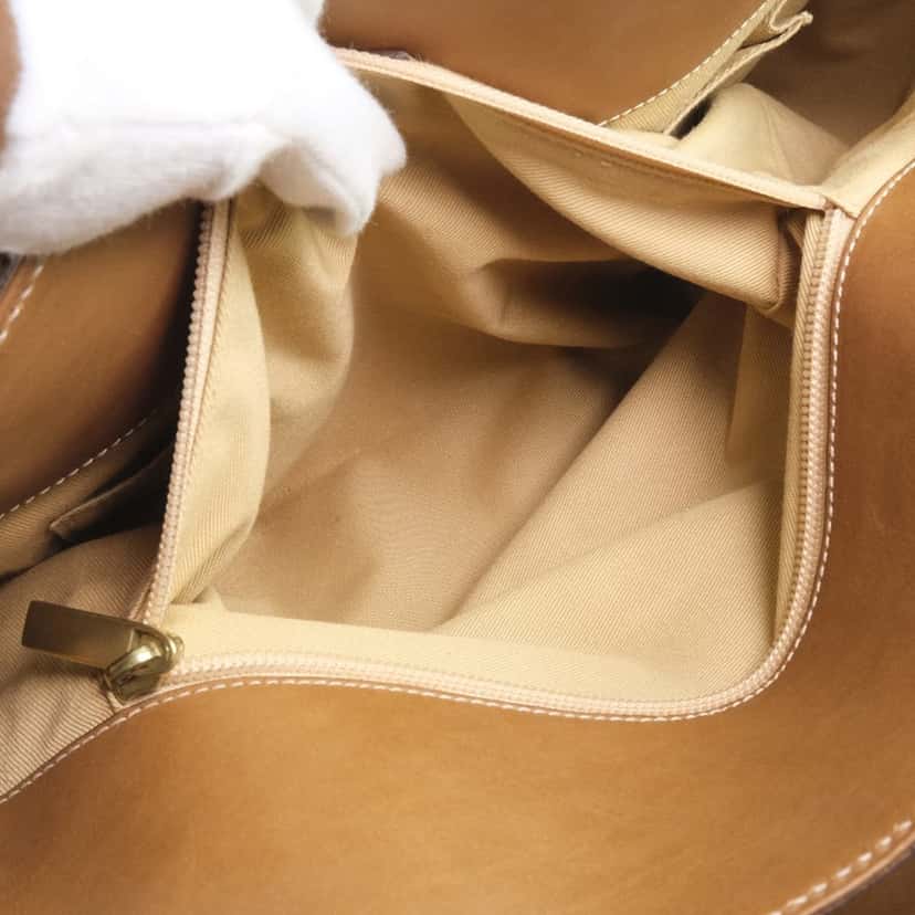 Ferragamo Leather Gancini Tote Brown Leather Very good condition - Box View