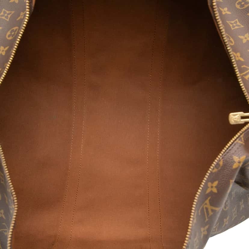 Louis Vuitton Monogram Keepall Bandouliere 55 Brown Good condition - Model View