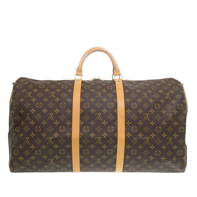 Louis Vuitton Monogram Keepall Bandouliere 60 Brown Very good condition - Back View