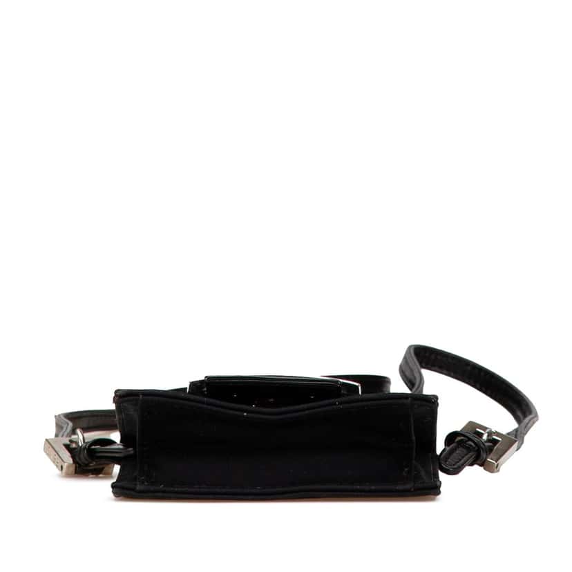 Fendi Mini Nylon FF Lock Crossbody Black Good condition - Inside View