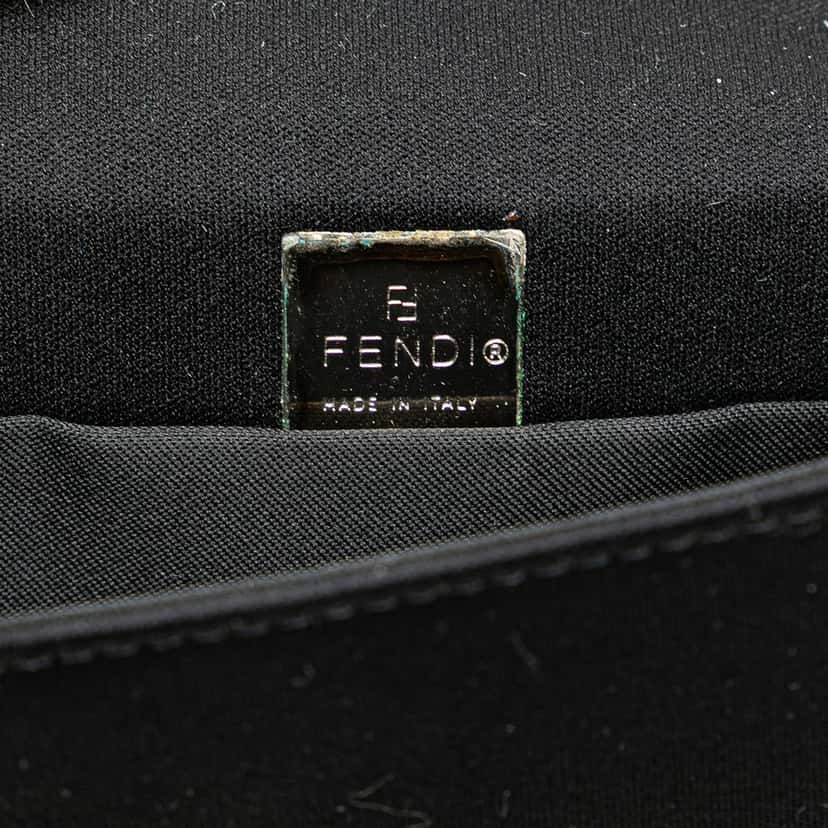 Fendi Mini Nylon FF Lock Crossbody Black Good condition - Box View