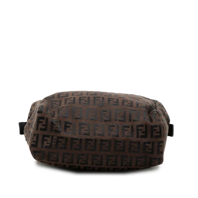 Fendi Mini Zucchino Canvas Handbag Brown Very good condition - Inside View