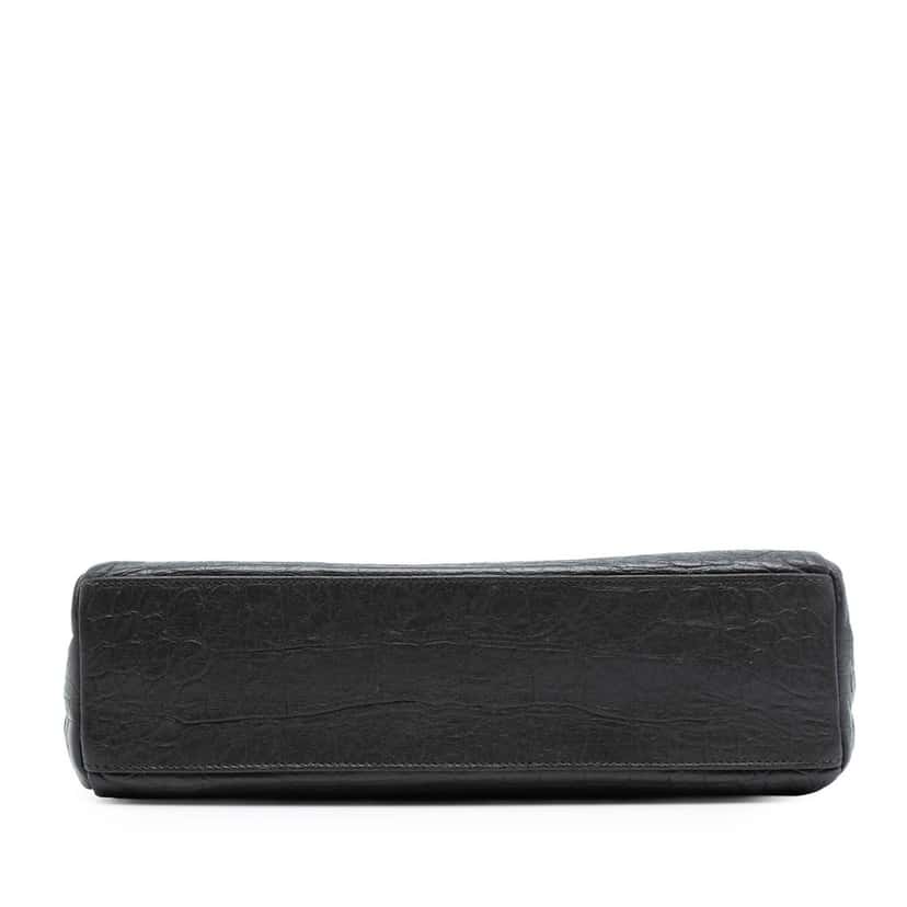 Saint Laurent Medium Croc Embossed Calfskin Monogram West Hollywood Crossbody Black Leather Very good condition - Inside View