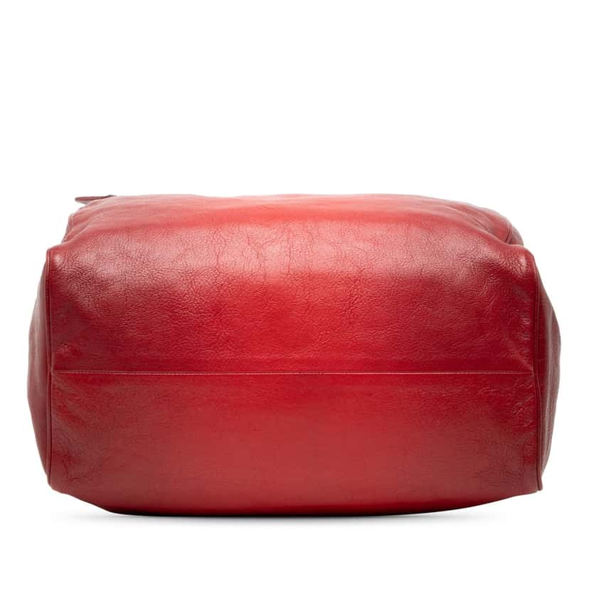 Bottega Veneta Medium Goatskin Madras Sfumato Brera Handbag Red Leather Good condition - Inside View