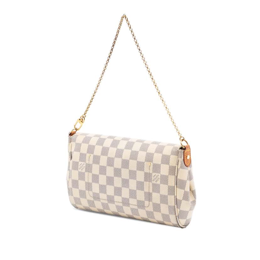 Louis Vuitton Damier Azur Favorite MM White Very good condition - Back View