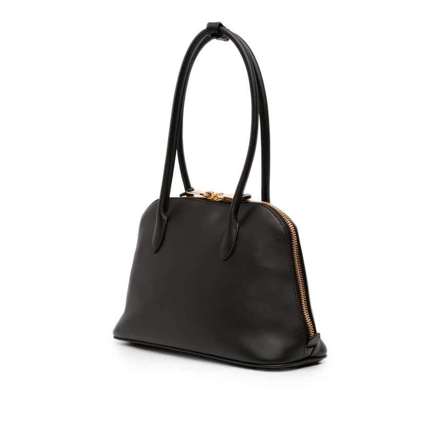 Miu Miu Softy Calfskin Embossed Logo Shoulder Bag Black Leather Very good condition - Back View