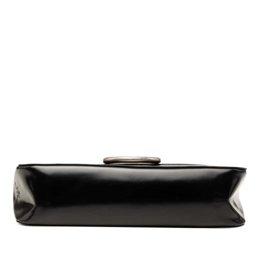 Prada Spazzolato Leather Flap Shoulder Bag Black Leather Very good condition - Inside View