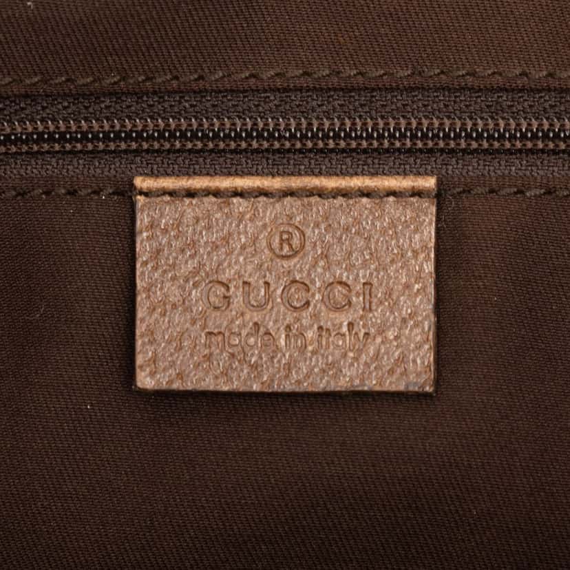 Gucci GG Suede Abbey D Ring Crossbody Brown Leather Very good condition - Box View