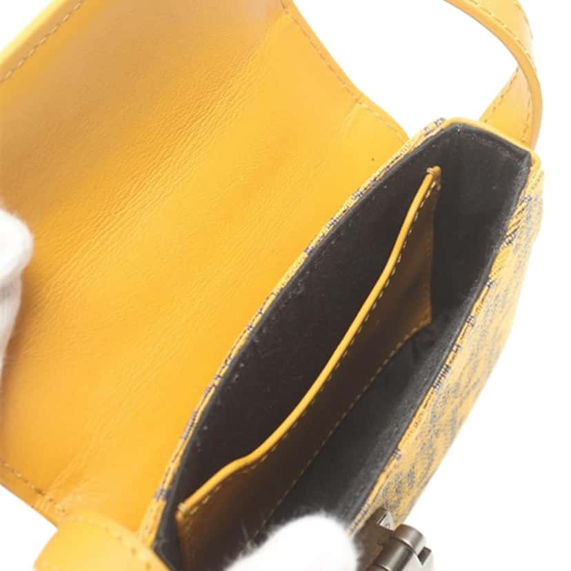 Dior Nano Oblique Lock Pouch Crossbody Yellow Very good condition - Inside View