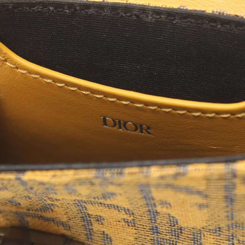 Dior Nano Oblique Lock Pouch Crossbody Yellow Very good condition - Model View