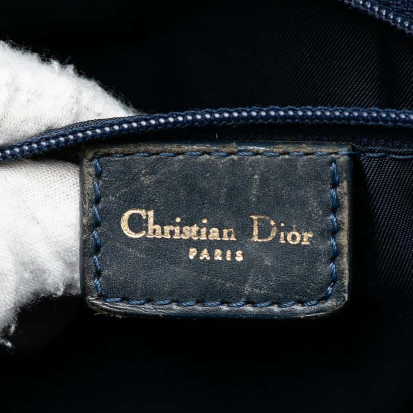 Dior Diorissimo Trotter Canvas Boston Bag Blue Very good condition - Box View