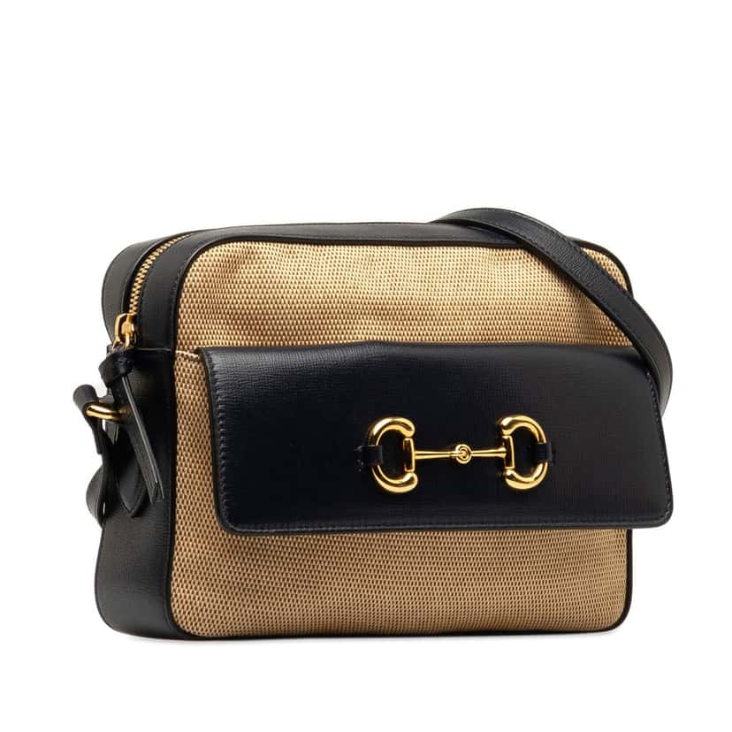 Gucci Horsebit 1955 Flap Pocket Camera Bag Beige Very good condition - Back View