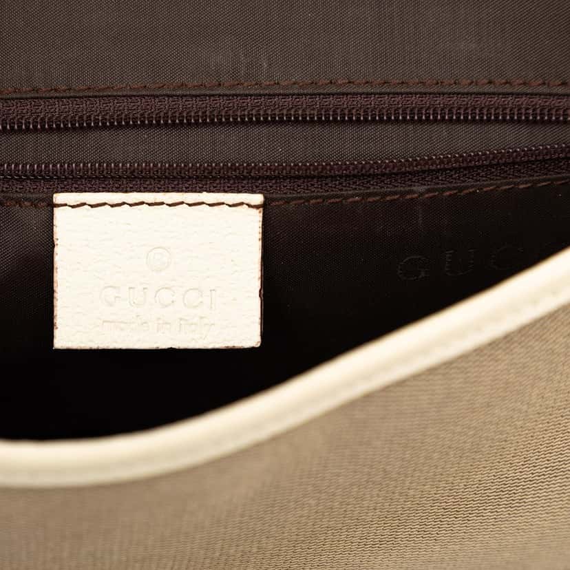 Gucci Canvas Jackie O Flap Brown Very good condition - Box View