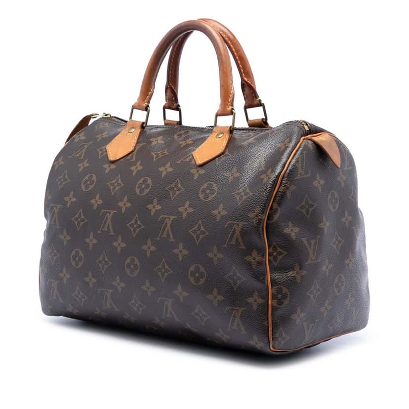 Louis Vuitton Monogram Speedy 30 Brown Very good condition - Back View