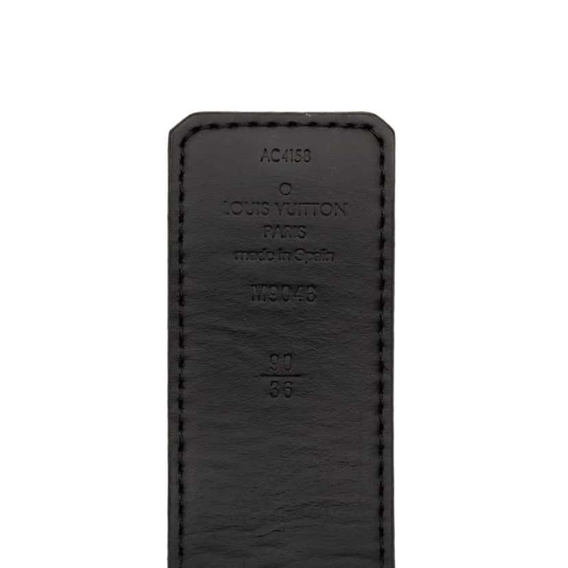 Louis Vuitton Monogram Eclipse LV Initiales Reversible Belt Black Very good condition - Box View