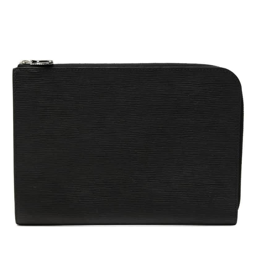 Louis Vuitton Epi Pochette Jour PM Black Leather Very good condition - Front View