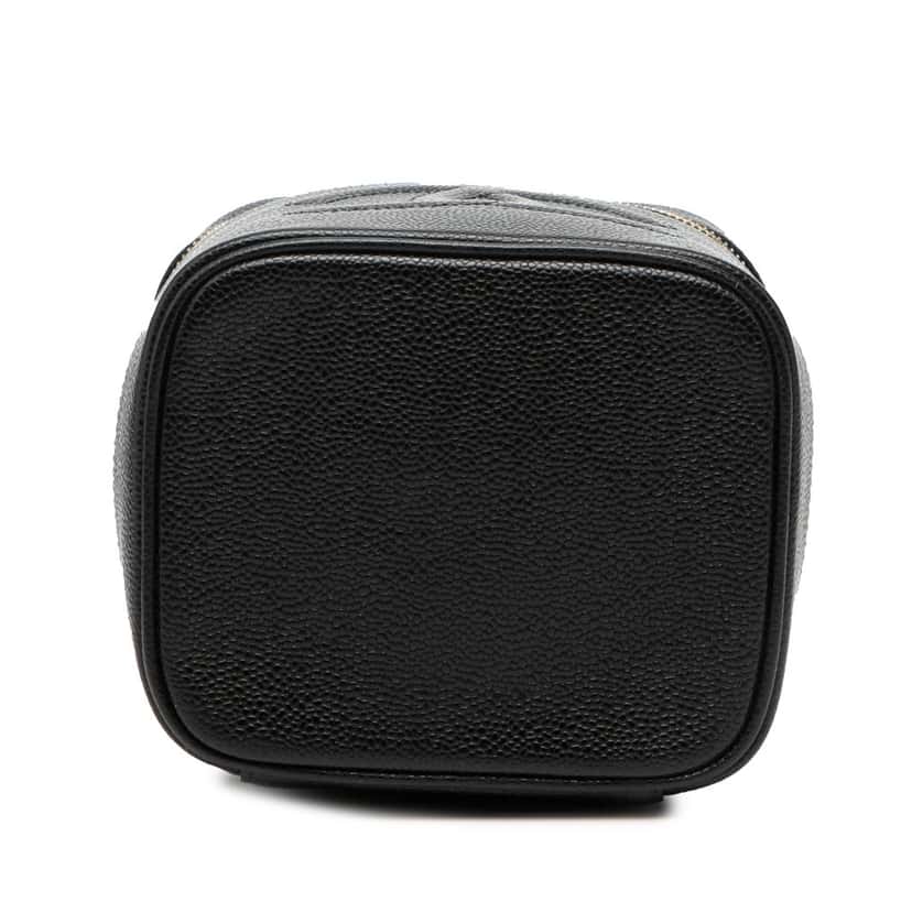 Chanel CC Caviar Vanity Bag Black Leather Very good condition - Inside View