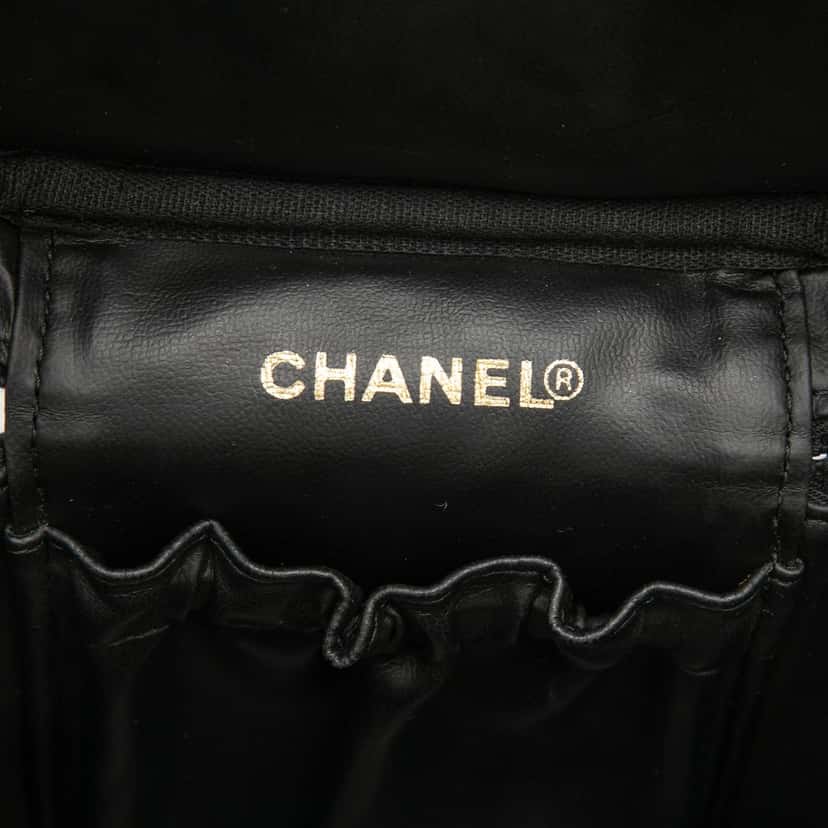 Chanel CC Caviar Vanity Bag Black Leather Very good condition - Box View