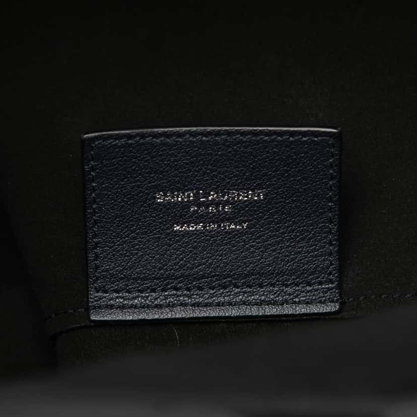 Saint Laurent Smooth Calfskin Bold Shopping Tote Black Leather Very good condition - Box View
