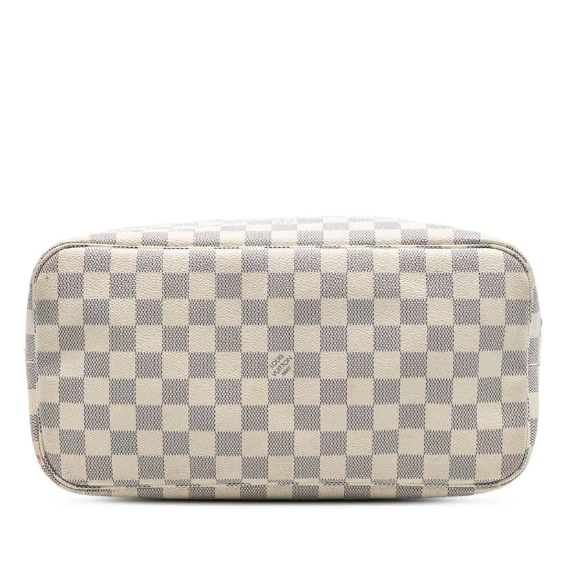 Louis Vuitton Damier Azur Neverfull MM White Very good condition - Inside View