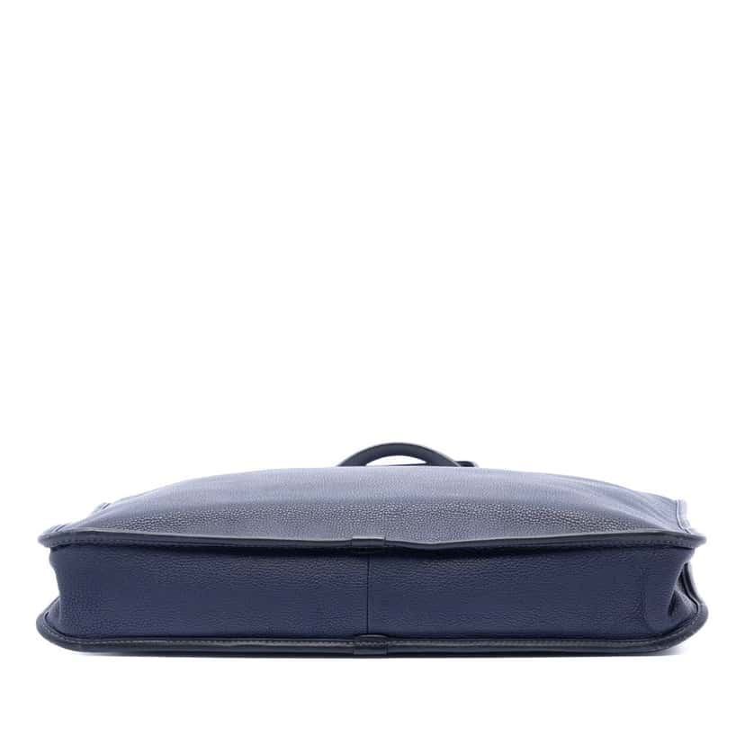 Loewe Leather Anagram Toledo Briefcase Blue Leather Very good condition - Inside View