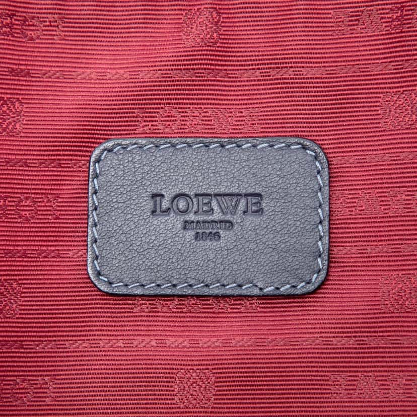 Loewe Leather Anagram Toledo Briefcase Blue Leather Very good condition - Box View