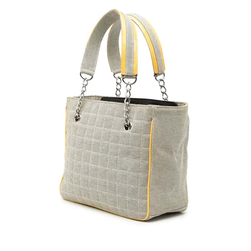 Chanel CC Camellia No. 5 Choco Bar Canvas Tote Other Very good condition - Back View