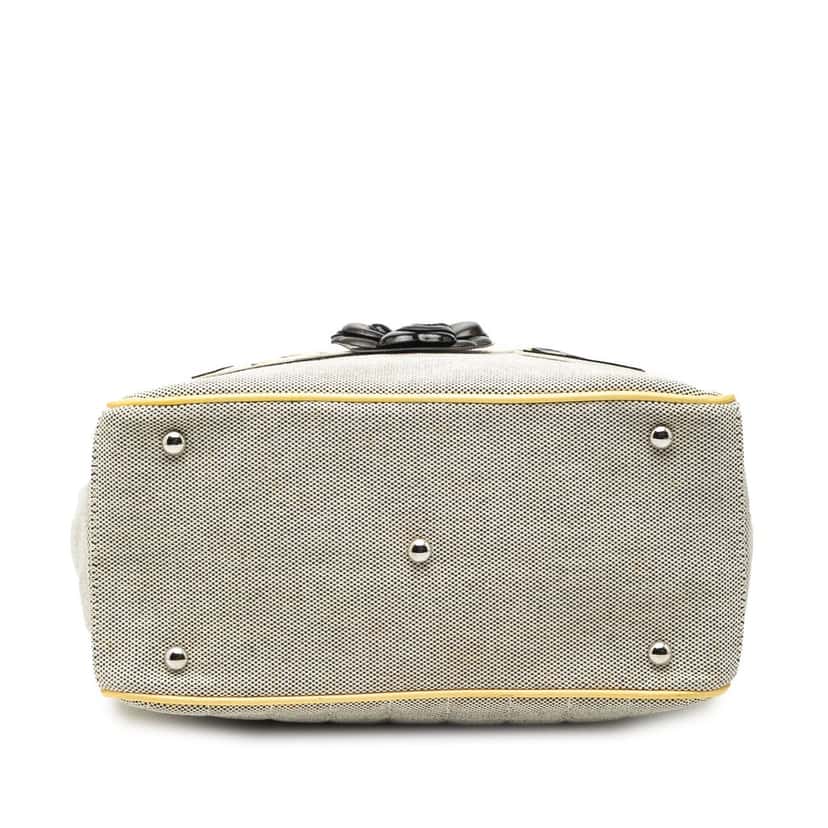 Chanel CC Camellia No. 5 Choco Bar Canvas Tote Other Very good condition - Inside View