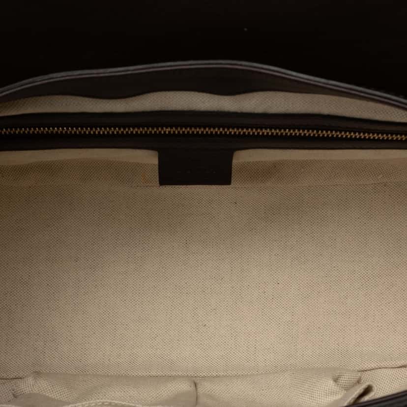 Gucci GG Supreme Stirrup Crossbody Brown Very good condition - Box View