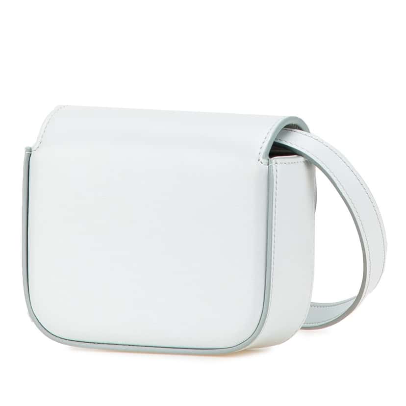 Celine Mini Calfskin Claude Crossbody Blue Leather Very good condition - Back View