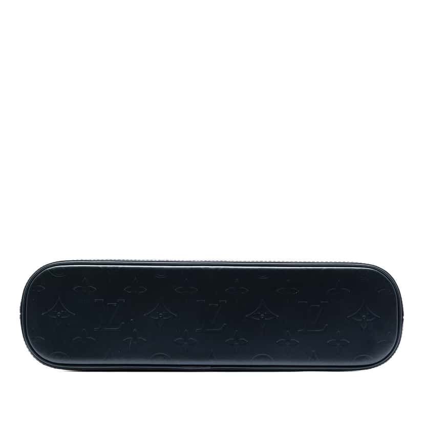 Louis Vuitton Monogram Mat Alston Blue Leather Very good condition - Inside View
