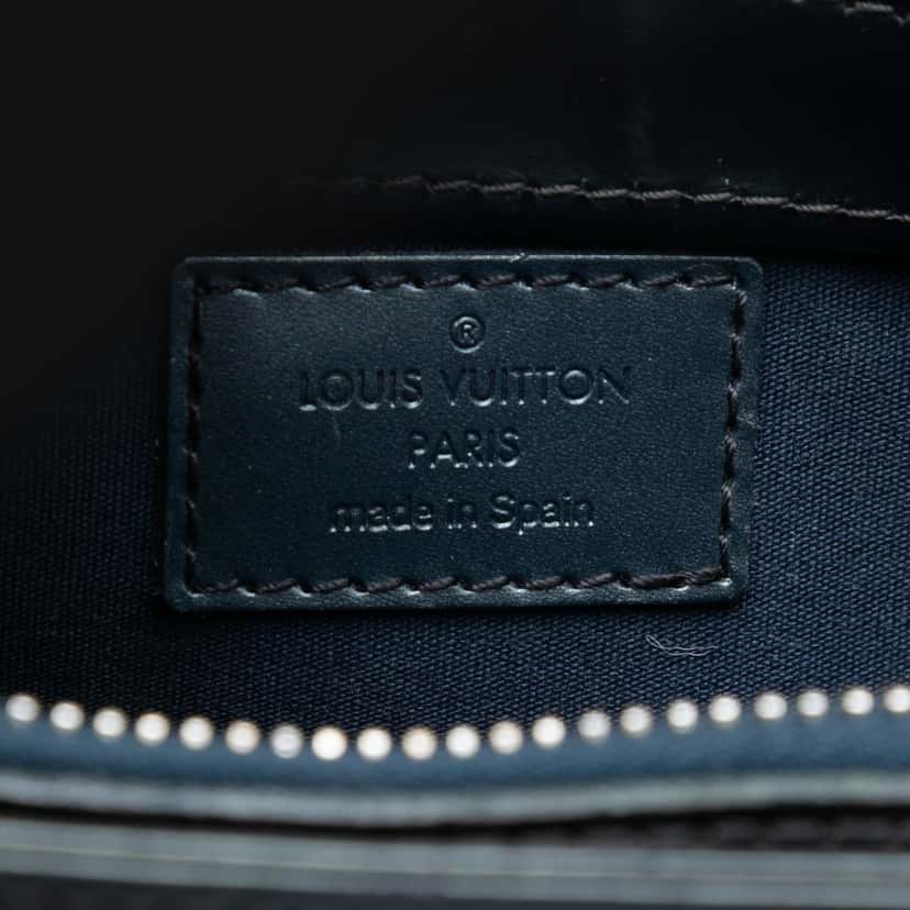 Louis Vuitton Monogram Mat Alston Blue Leather Very good condition - Box View
