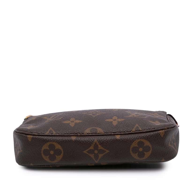 Louis Vuitton Monogram Mini Pochette Accessoires Brown Very good condition - Inside View
