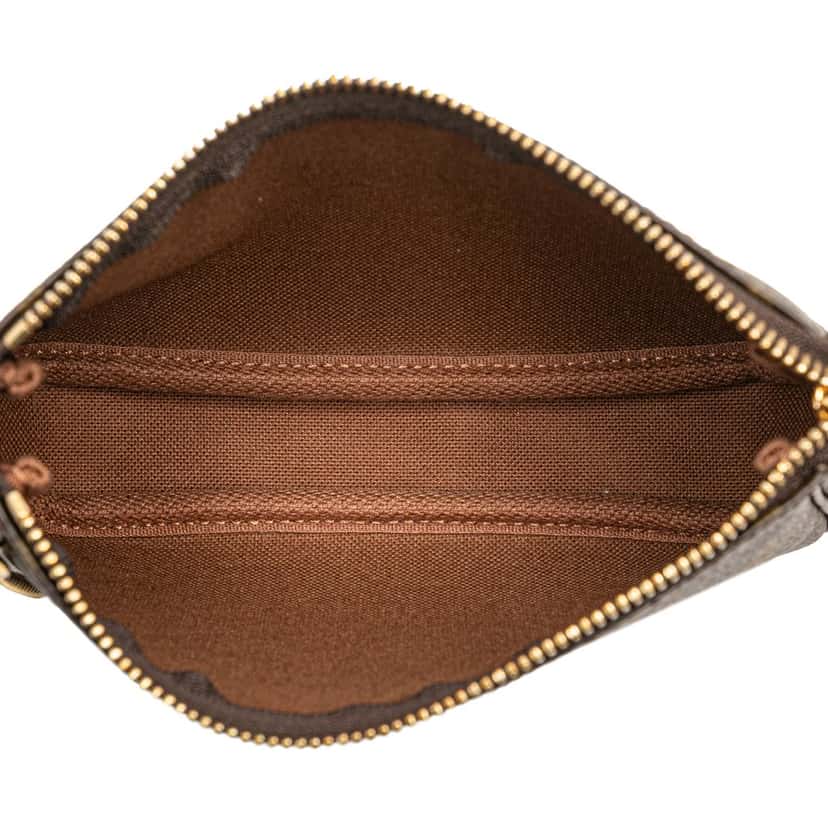 Louis Vuitton Monogram Mini Pochette Accessoires Brown Very good condition - Model View