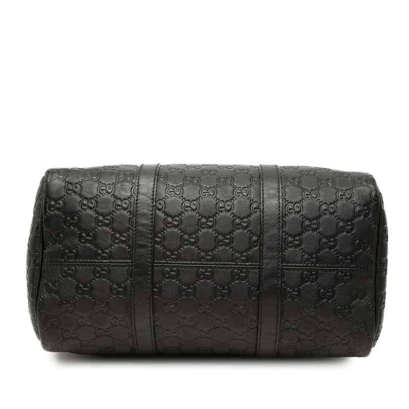 Gucci Medium Guccissima Joy Boston Bag Black Leather Very good condition - Inside View