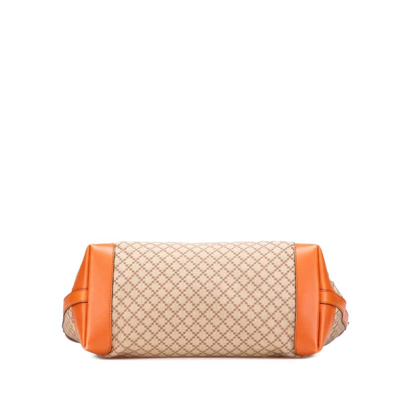 Gucci Medium Diamante Canvas Craft Tote Beige Very good condition - Inside View