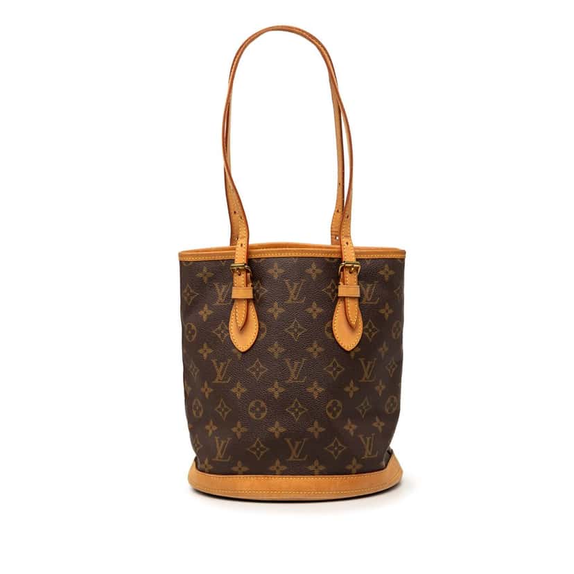 Louis Vuitton Monogram Petit Bucket Brown Very good condition - Front View