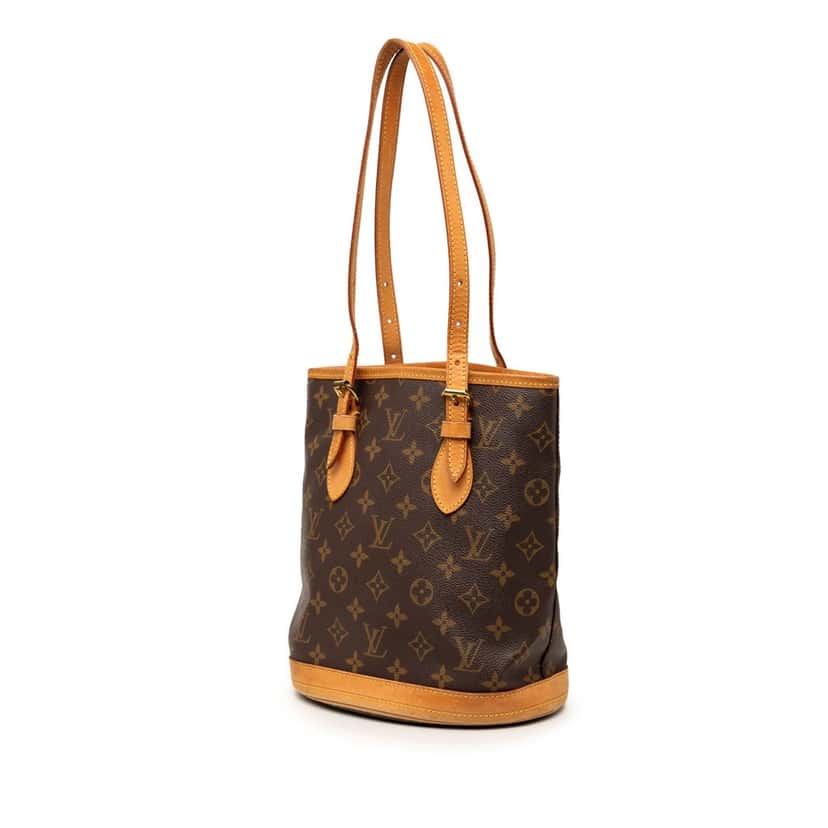 Louis Vuitton Monogram Petit Bucket Brown Very good condition - Back View