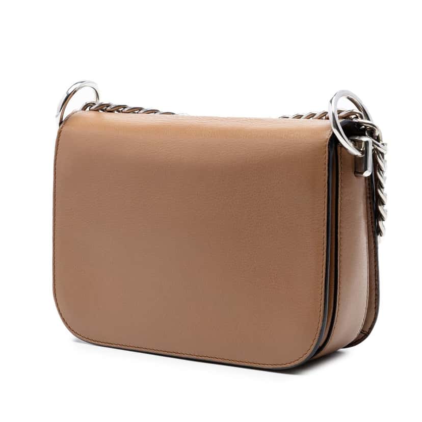 Prada Glace Calf Arcade Crossbody Brown Leather Very good condition - Back View