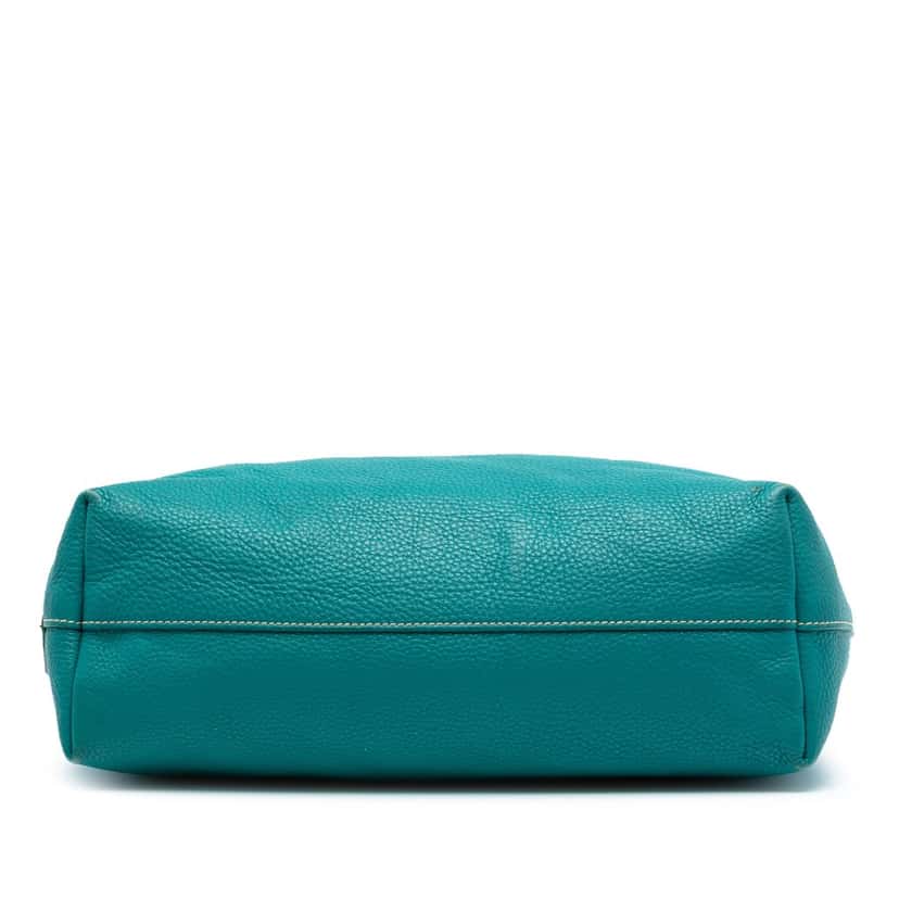 Prada Vitello Daino Canapa Logo Open Convertible Tote Blue Leather Very good condition - Inside View
