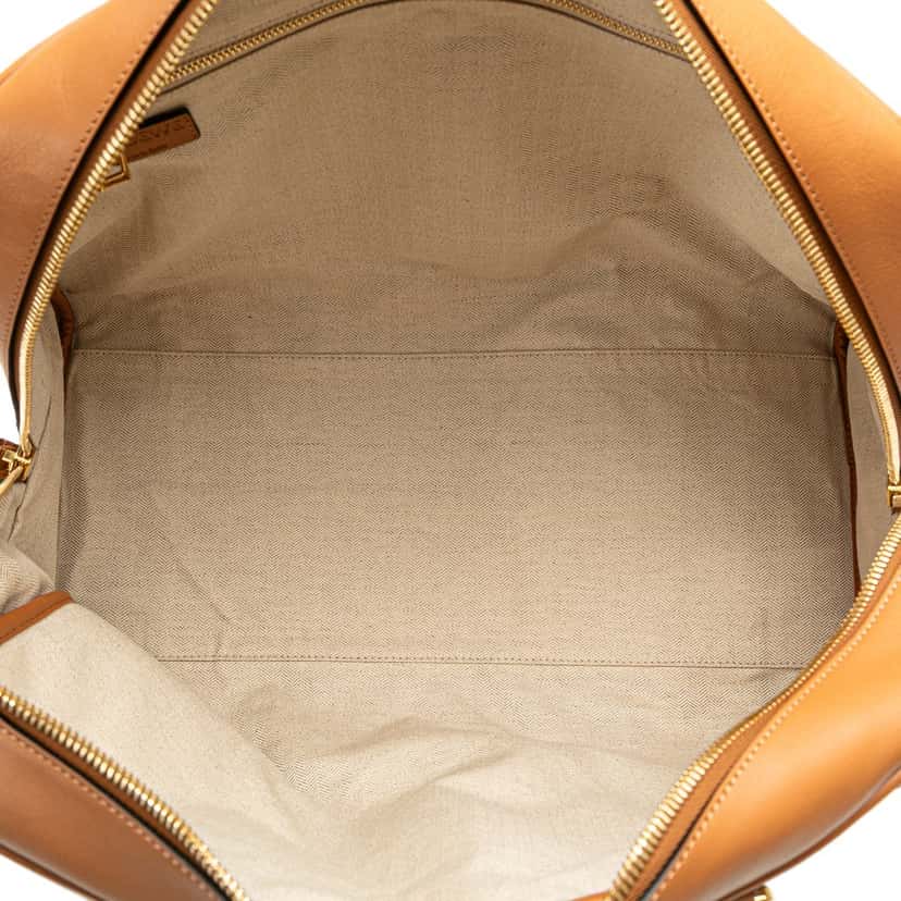 Loewe Extra Large Canvas and Cut Out Leather Amazona 75 Beige Leather Very good condition - Model View