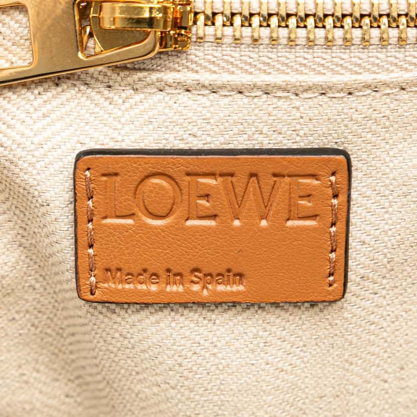Loewe Extra Large Canvas and Cut Out Leather Amazona 75 Beige Leather Very good condition - Box View