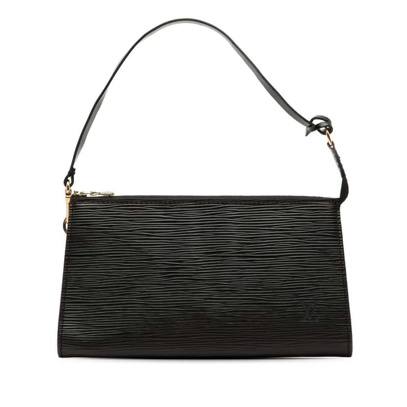 Louis Vuitton Epi Pochette Accessoires Black Leather Very good condition - Front View