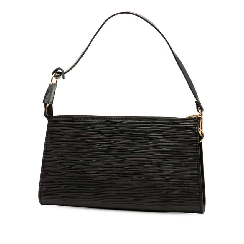 Louis Vuitton Epi Pochette Accessoires Black Leather Very good condition - Back View