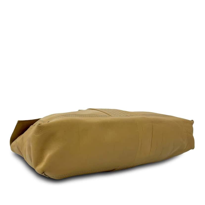 Fendi Leather Maxi Baguette Flap Bag Brown Leather Very good condition - Inside View