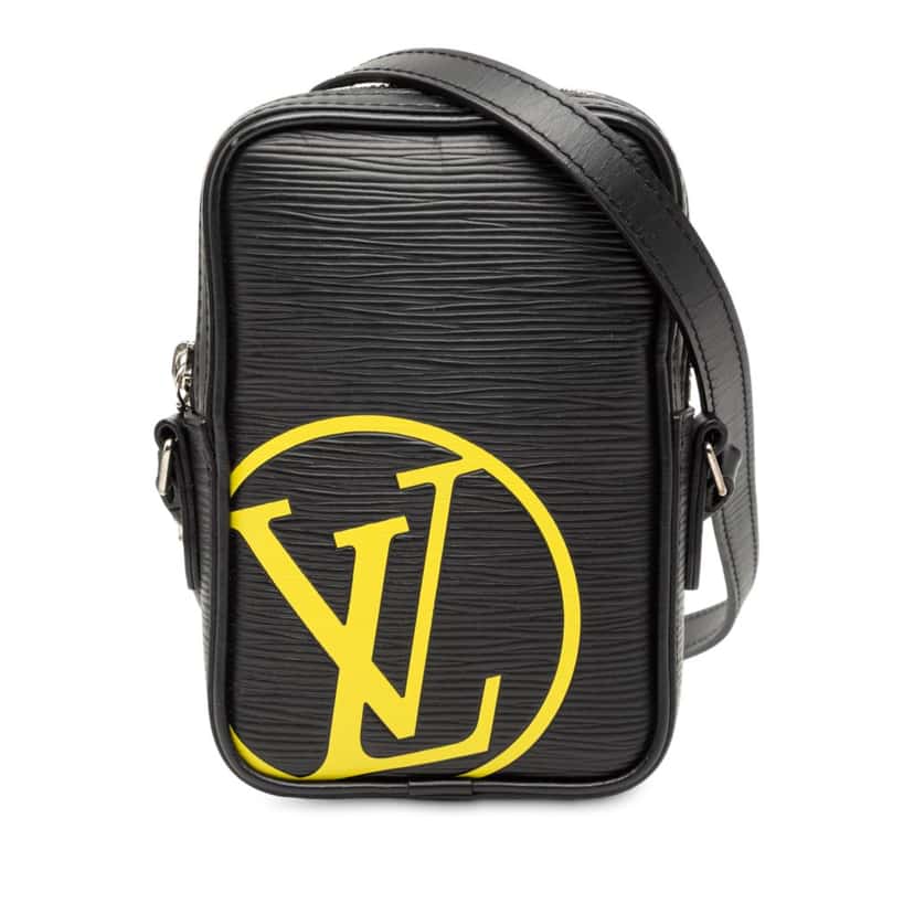 Louis Vuitton Epi Initials Danube PPM Black Leather Very good condition - Front View